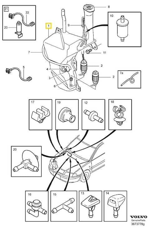 Volvo Original Vattenbehållare