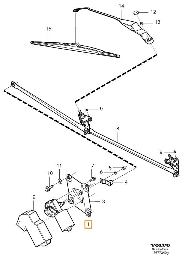 Volvo Original Torkarmotor