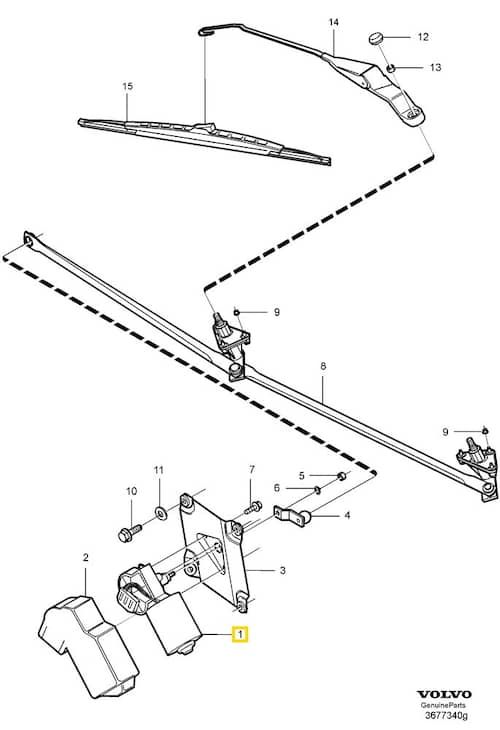Volvo Original Torkarmotor