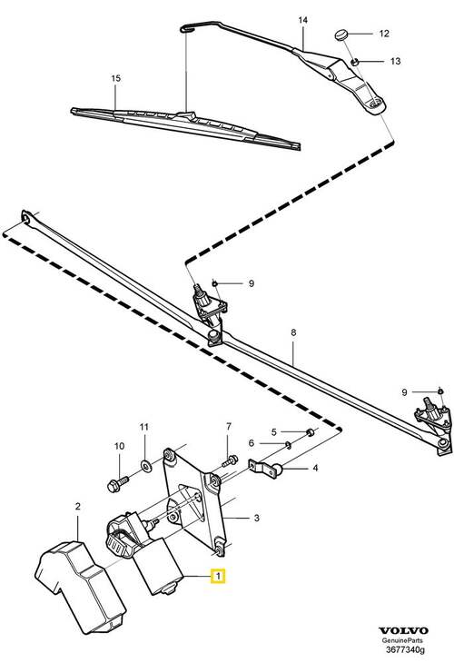 Volvo Original Torkarmotor