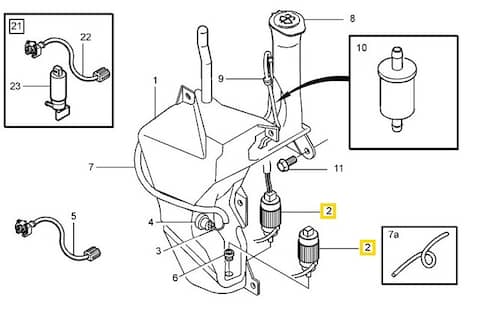 Volvo Original Spolarpump