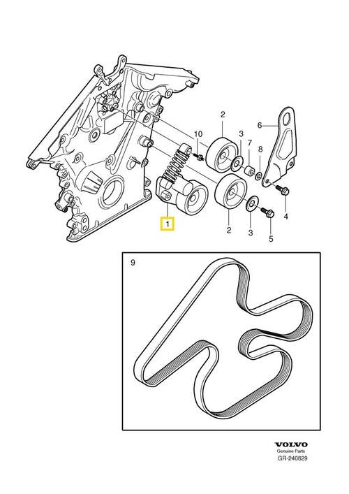 Volvo Original Spännrulle