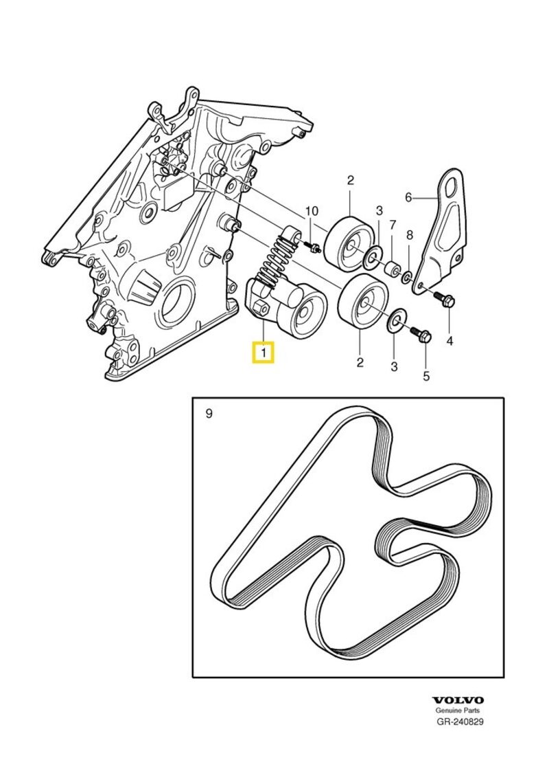 Volvo Original Spännrulle