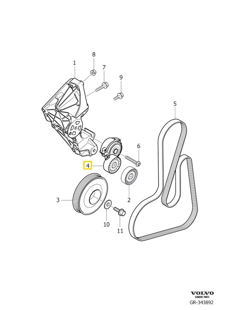 Volvo Original Spännrulle