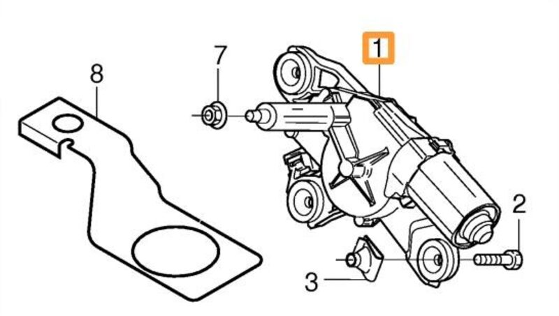 Volvo Original Torkarmotor
