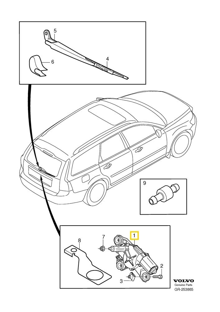 Volvo Original Torkarmotor
