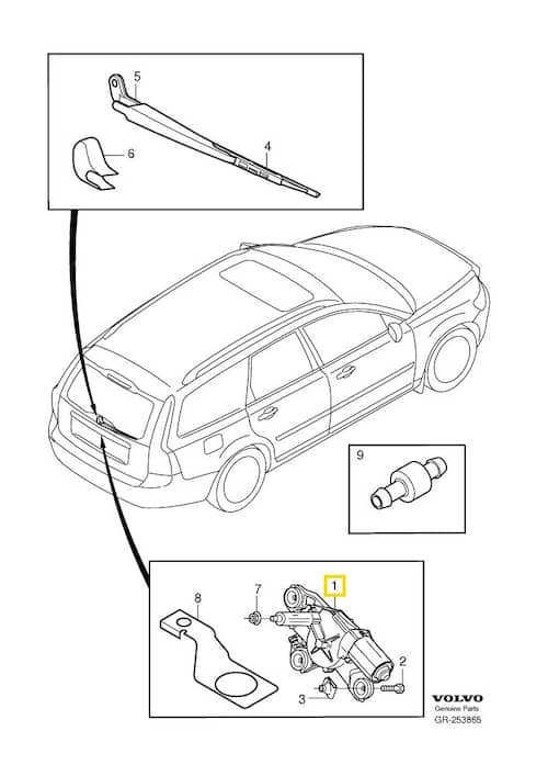 Volvo Original Torkarmotor