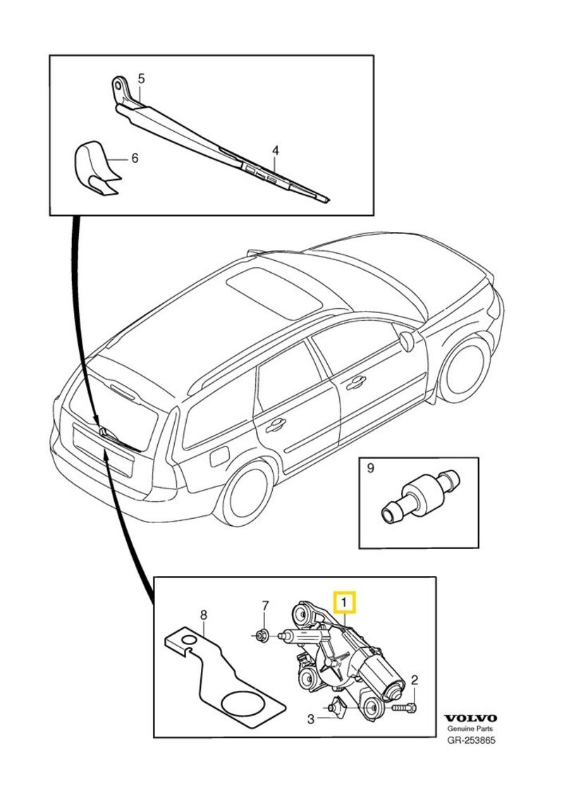 Volvo Original Torkarmotor