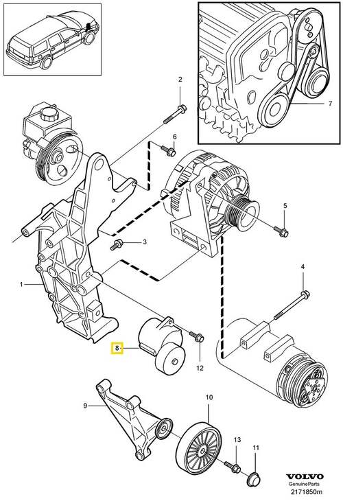 Volvo Original Spännrulle