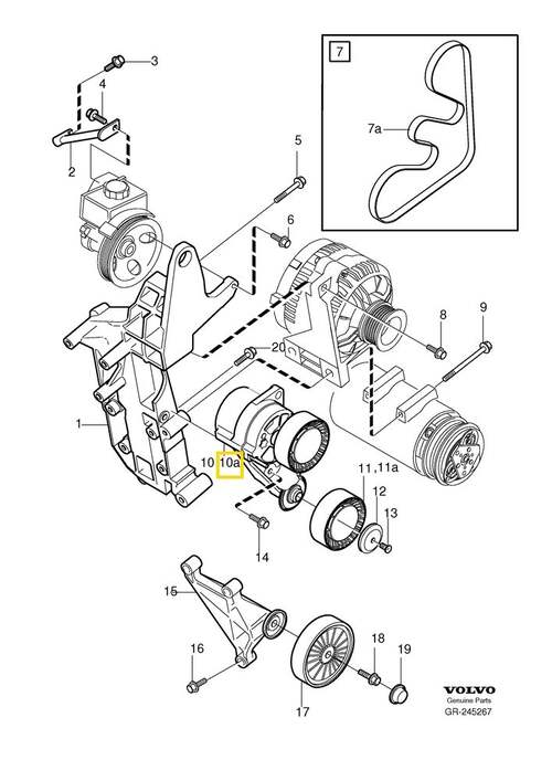 Volvo Original Spännrulle