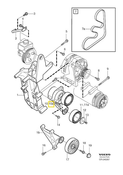 Volvo Original Spännrulle