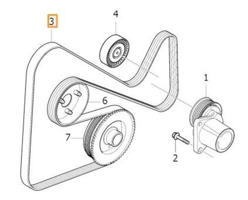 Volvo Original Hjälpaggregatsrem