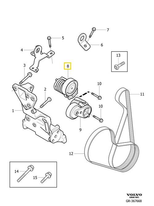 Volvo Original Spännrulle