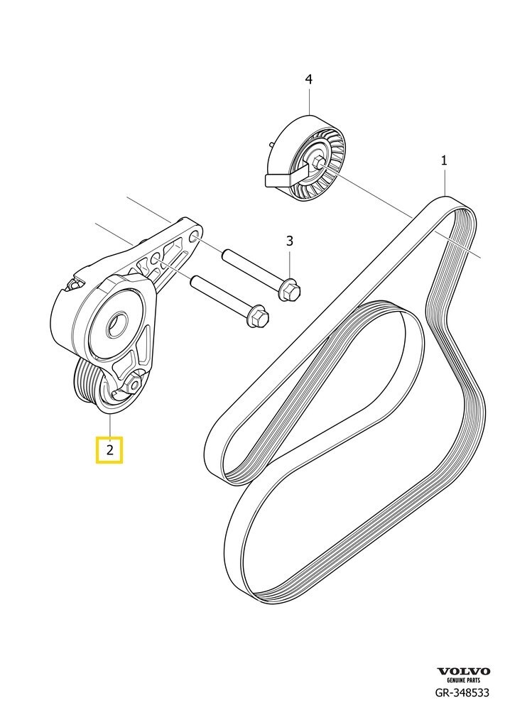 Volvo Original Spännrulle