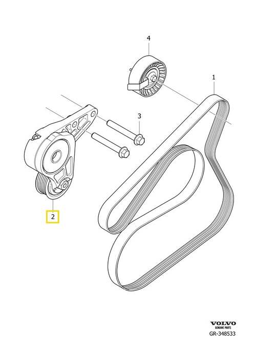 Volvo Original Spännrulle