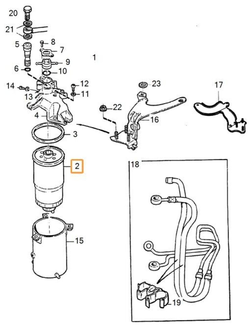 Volvo Original Bränslefilter