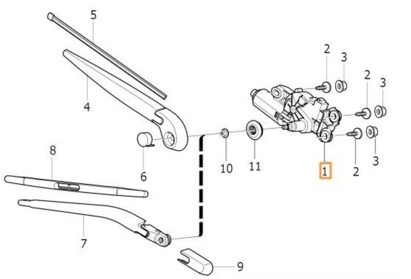 Volvo Original Torkarmotor