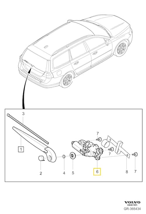 Volvo Original Torkarmotor