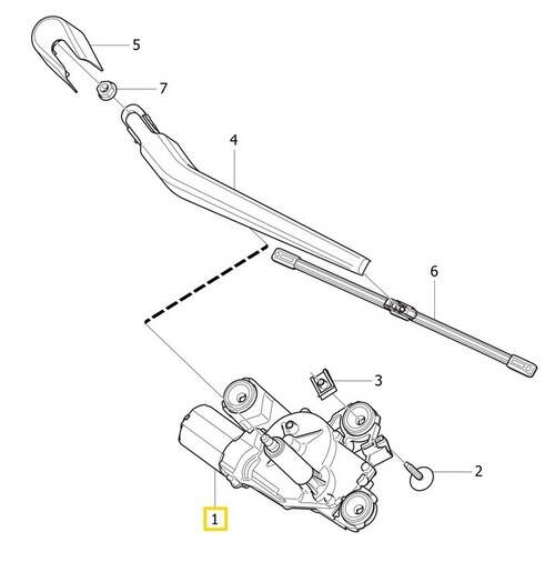 Volvo Original Torkarmotor