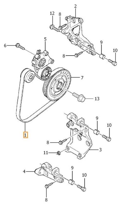 Volvo Original Hjälpaggregatsrem