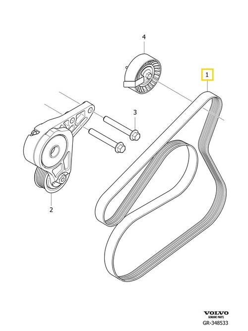 Volvo Original Hjälpaggregatsrem
