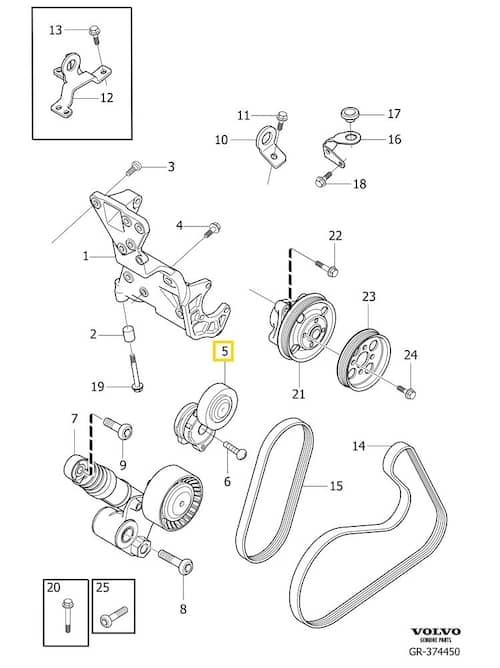 Volvo Original Spännrulle