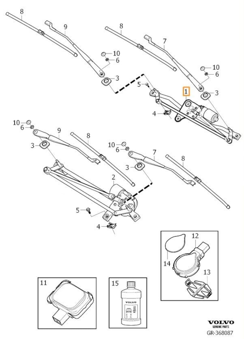 Volvo Original Torkarmotor