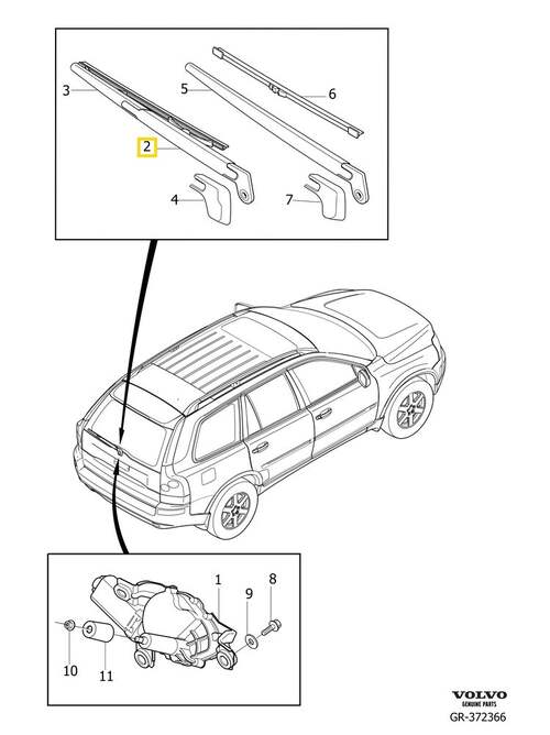 Volvo Original Torkararm