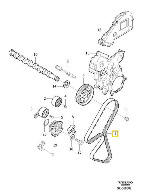 Volvo Original Kamremssats