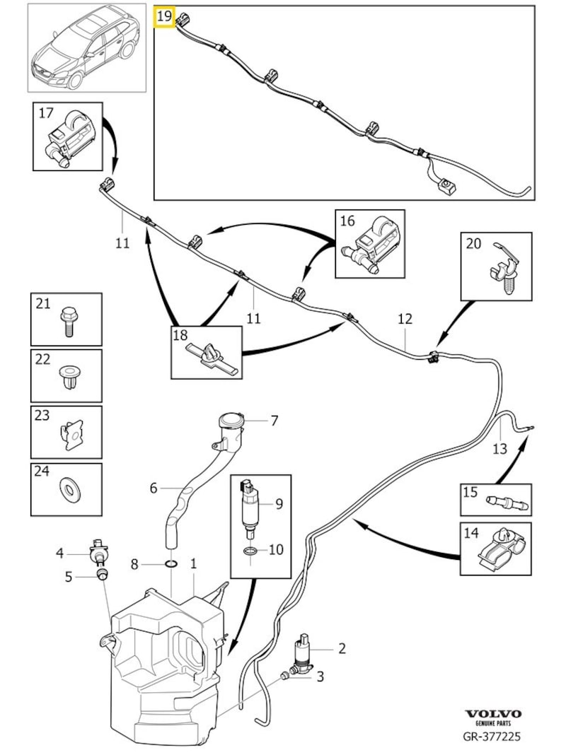 Volvo Original Spolarmunstycke