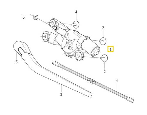 Volvo Original Torkarmotor