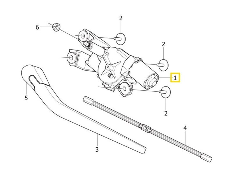 Volvo Original Torkarmotor