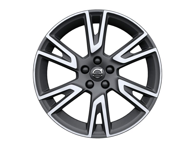 Volvo Original 19" 6-Double Spoke Matt Tech Black Diamond Cut