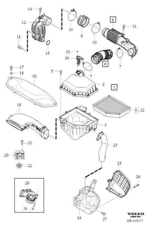 Volvo Original Luftfilter