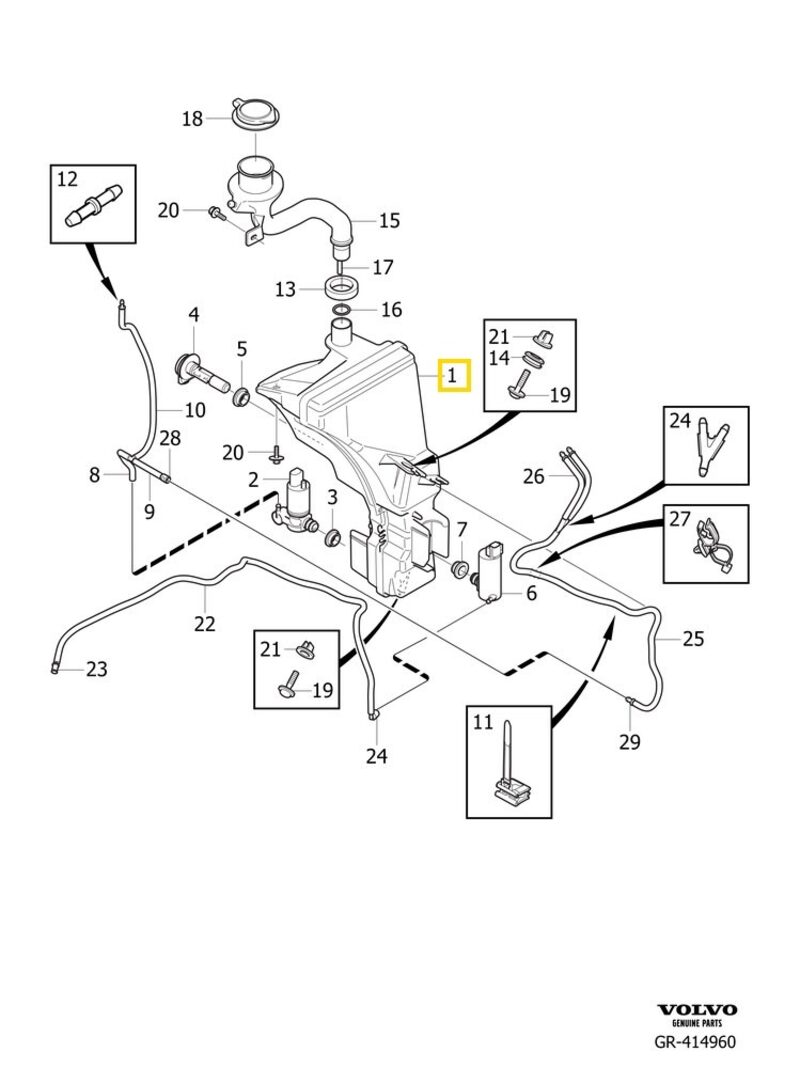 Volvo Original Vattenbehållare