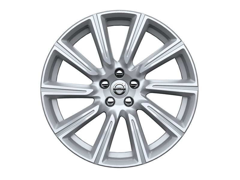 Volvo Original 19" 10-Spoke Silver Diamond Cut