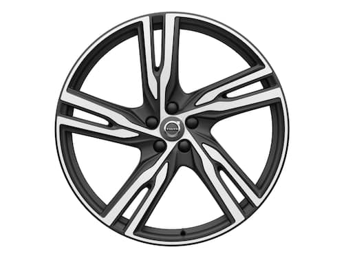 Volvo Original 22" 5-Double Spoke Matt Black Diamond Cut