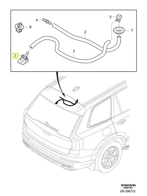 Volvo Original Spolarmunstycke
