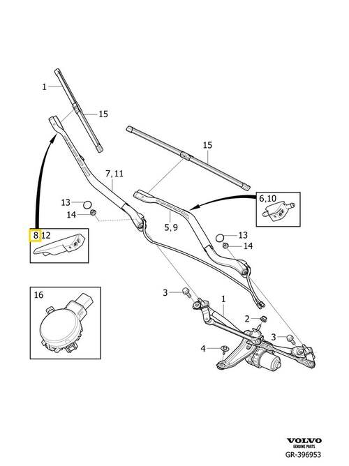 Volvo Original Spolarmunstycke