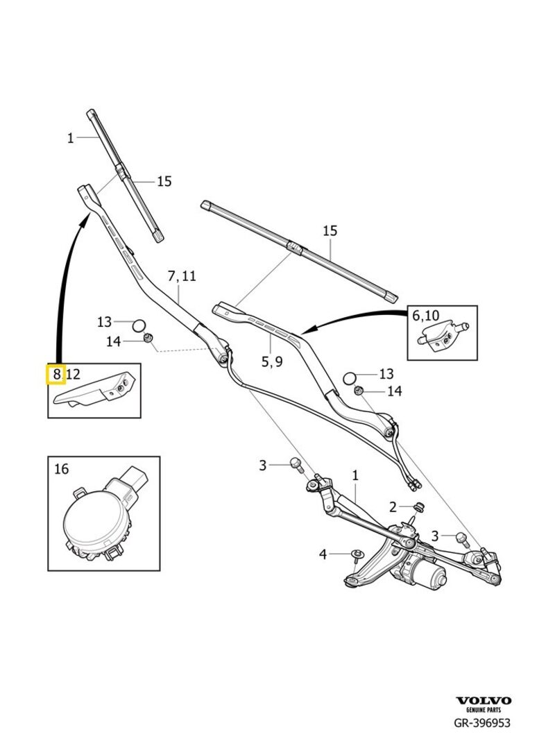 Volvo Original Spolarmunstycke