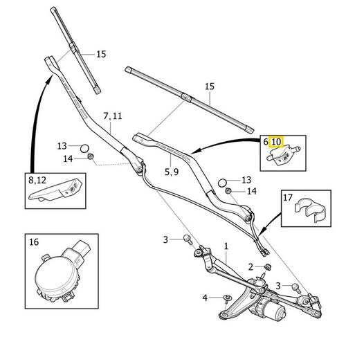 Volvo Original Spolarmunstycke