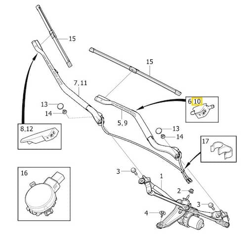 Volvo Original Spolarmunstycke