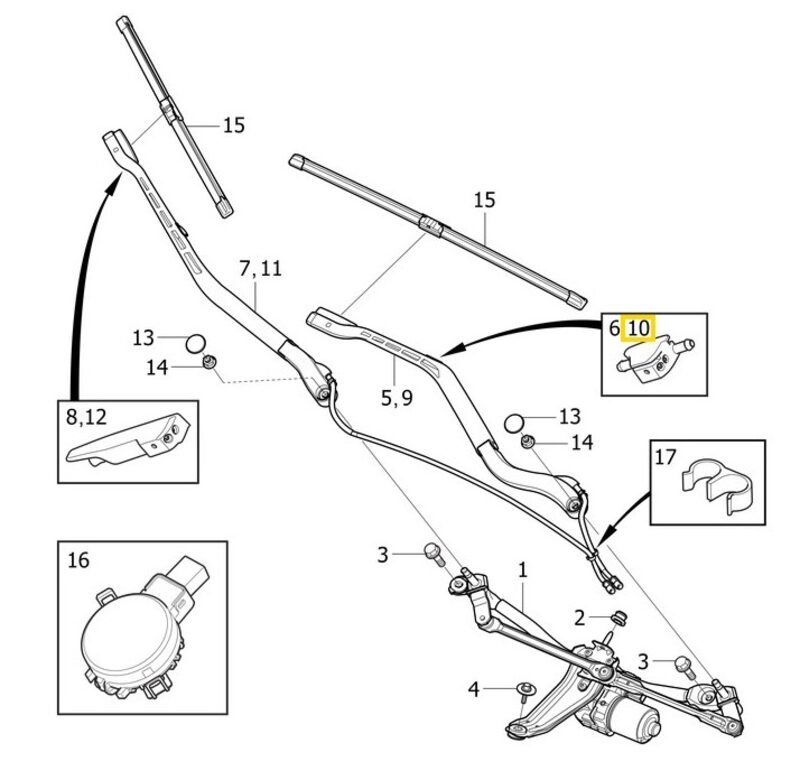 Volvo Original Spolarmunstycke