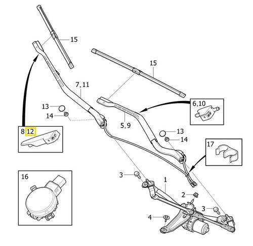 Volvo Original Spolarmunstycke