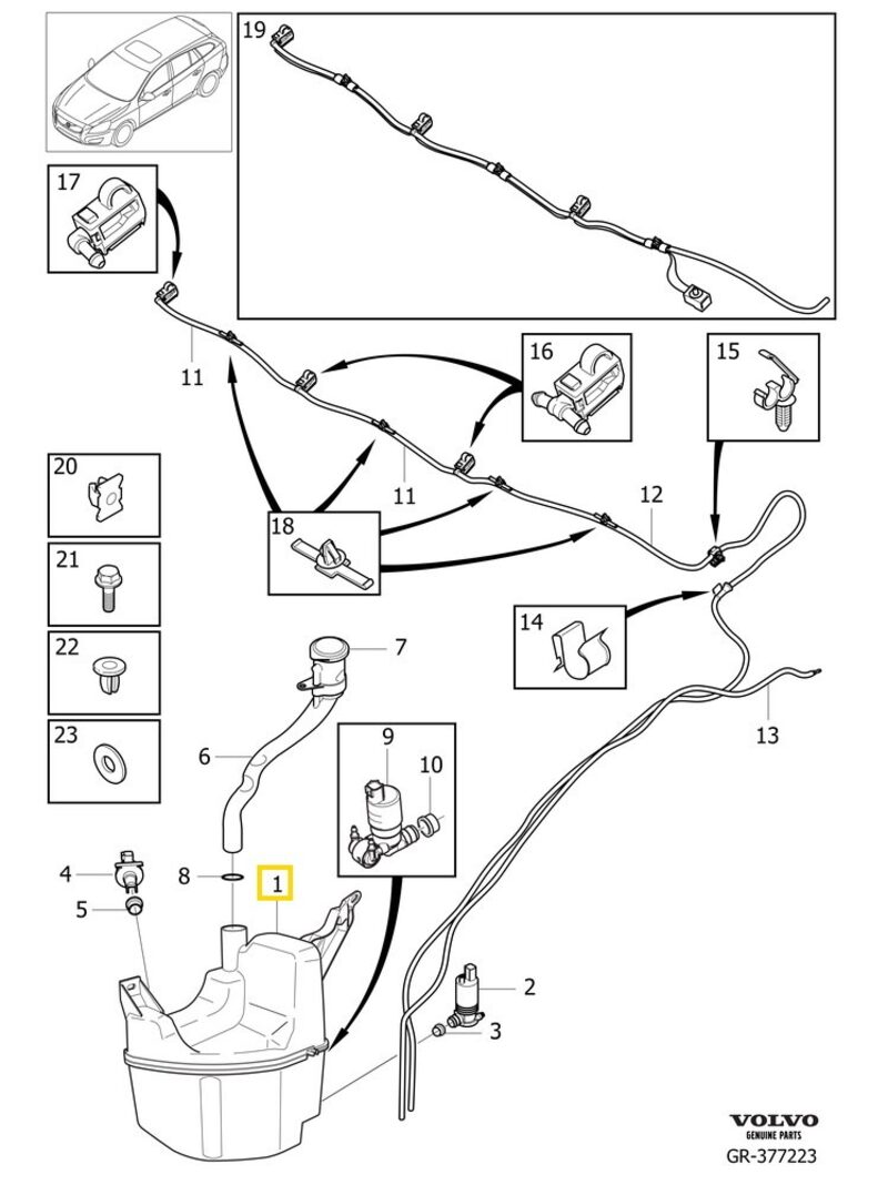 Volvo Original Vattenbehållare