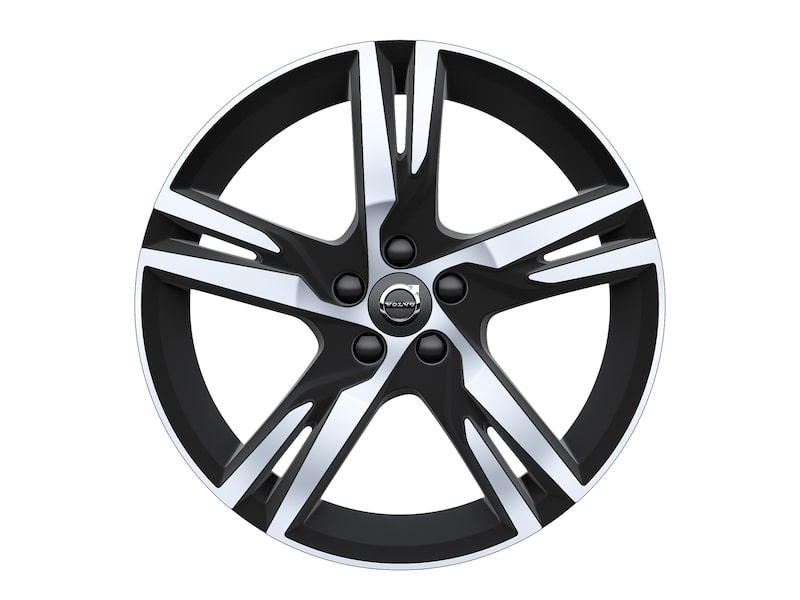 Volvo Original 19" 5-Double Spoke Matt Black Diamond Cut