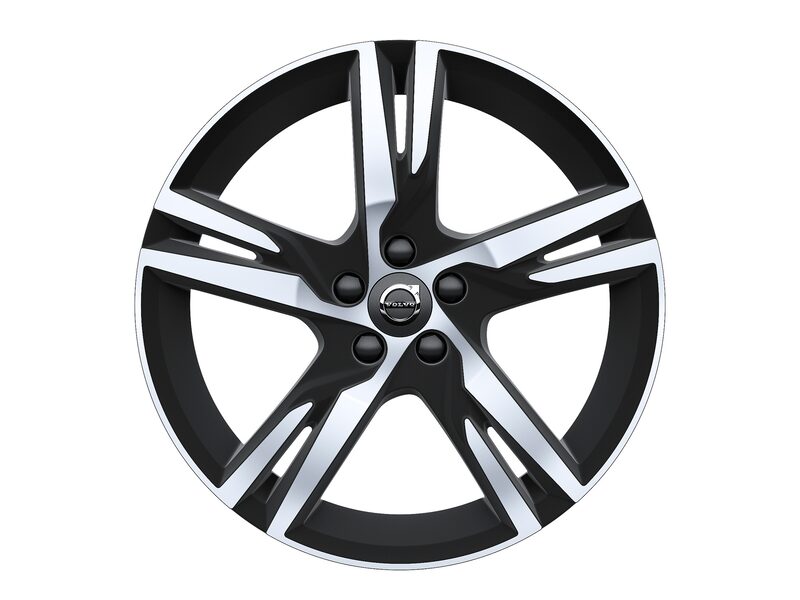 Volvo Original 19" 5-Double Spoke Matt Black Diamond Cut