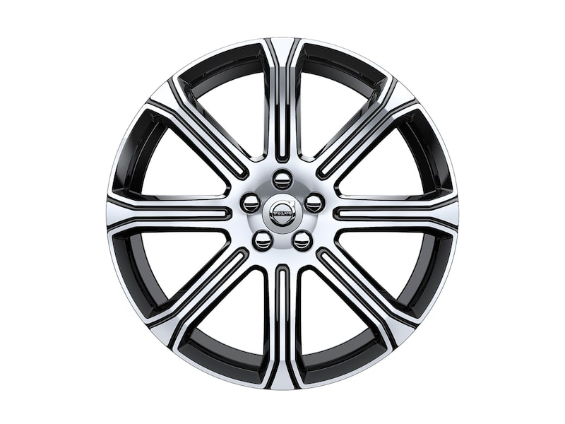 Volvo Original 20" 8-Spoke Black Diamond Cut