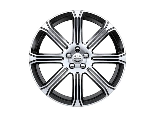 Volvo Original 20" 8-Spoke Black Diamond Cut