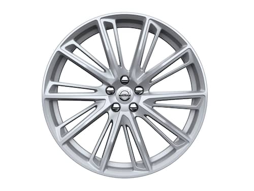 Volvo Original 21" 10-Open Spoke Turbine Tinted Silver Diamond Cut